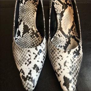 Zara Snake 🐍 Skin Block Heels